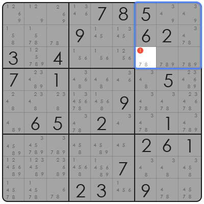 technique to solve sudoku